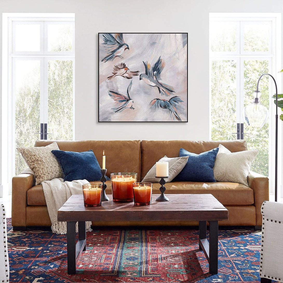 Sky Dance – Birds in Flight Abstract Painting #M4713 Painting artwepaint 