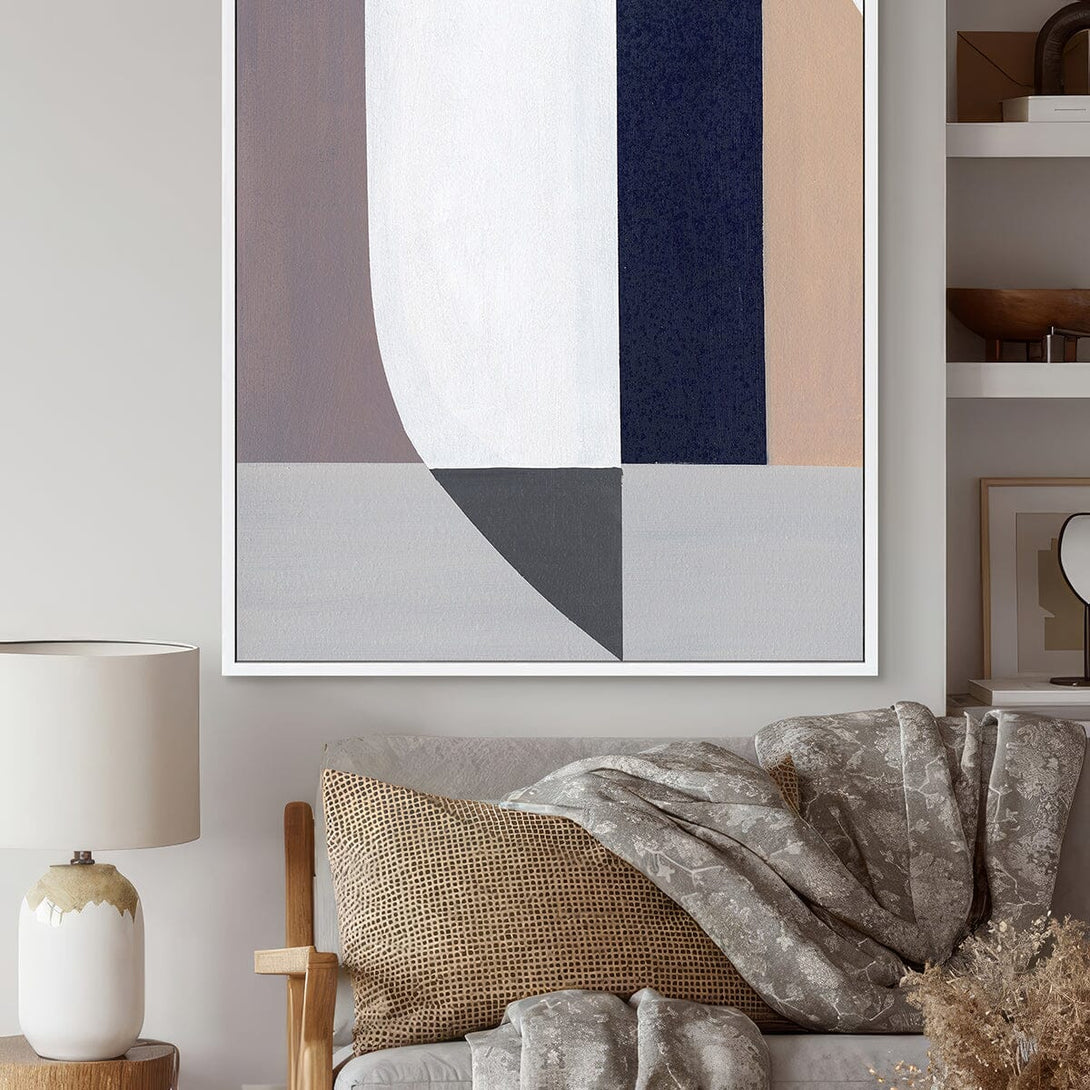 Soft Geometry - Warm Geometric Abstract Painting#L5585 Painting artwepaint 