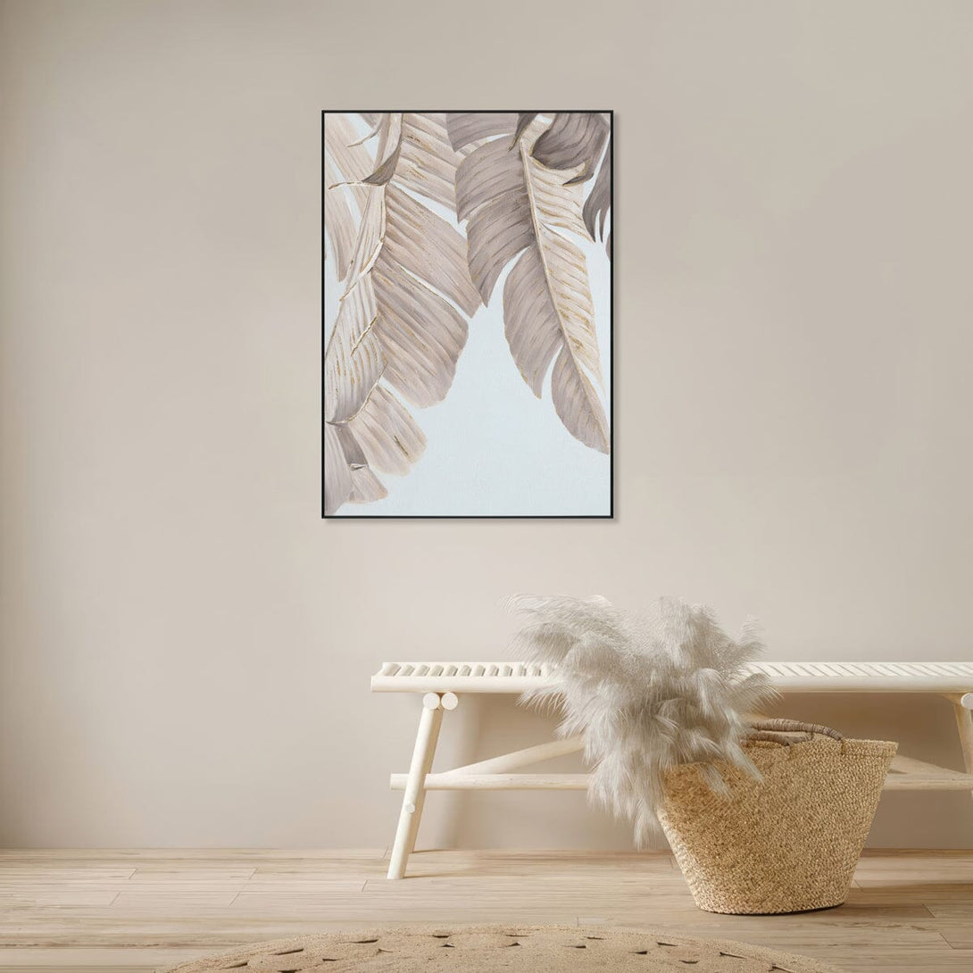 Soft Glow - Minimalist Banana Leaf Painting#L3675 Painting artwepaint 