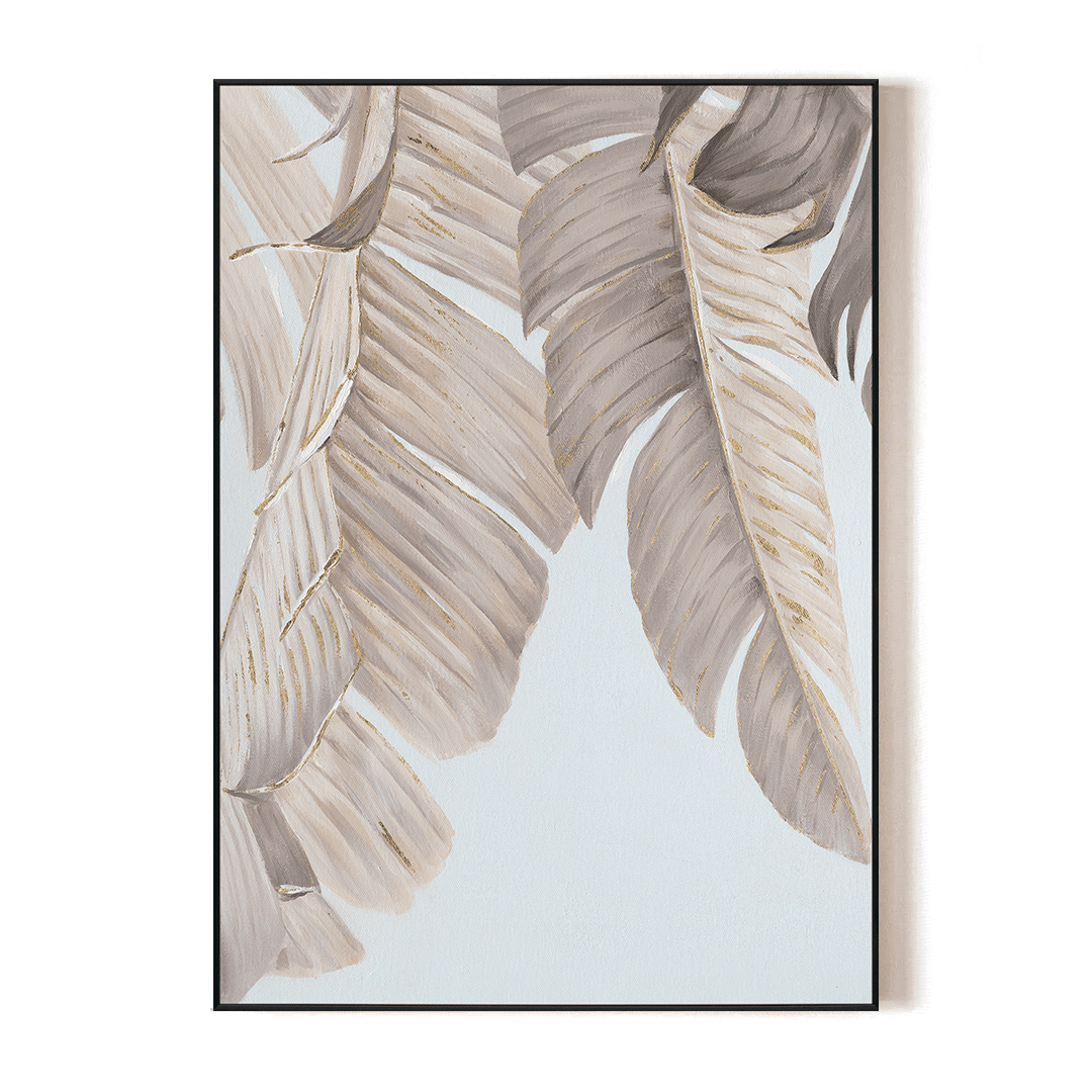 Soft Glow - Minimalist Banana Leaf Painting#L3675 Painting artwepaint 