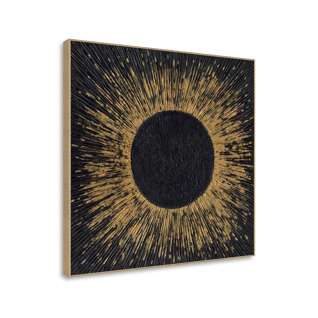 Solar Radiance-Black & Gold Abstract Painting #P6162 Painting artwepaint 