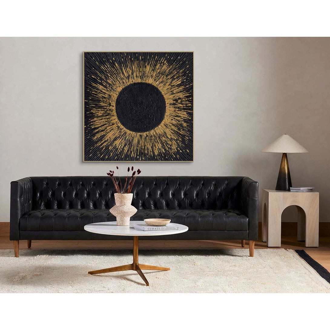 Solar Radiance-Black & Gold Abstract Painting #P6162 Painting artwepaint 