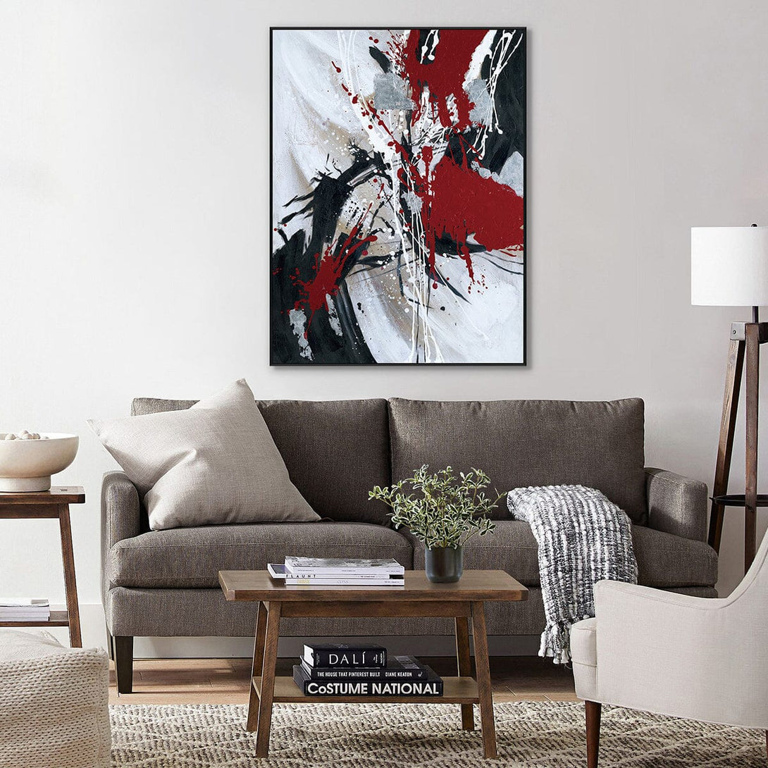 Splattered Passion - Abstract Canvas #H7818 Painting artwepaint 