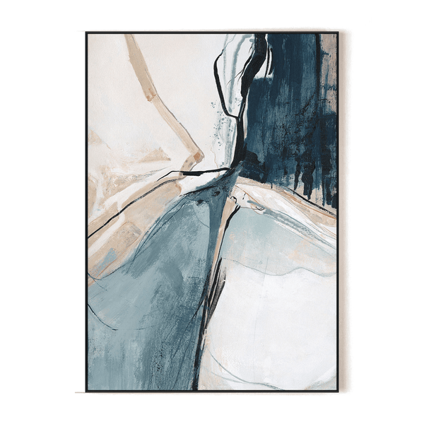 Split Motion – Blue Black Abstract Painting #L5511=CDK6193 Painting artwepaint 