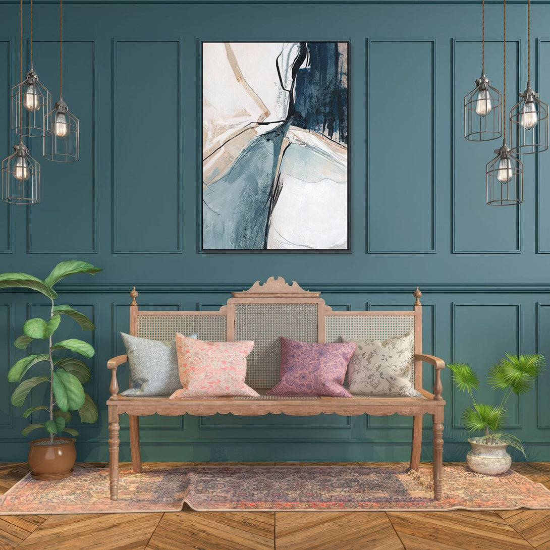 Split Motion – Blue Black Abstract Painting #L5511=CDK6193 Painting artwepaint 