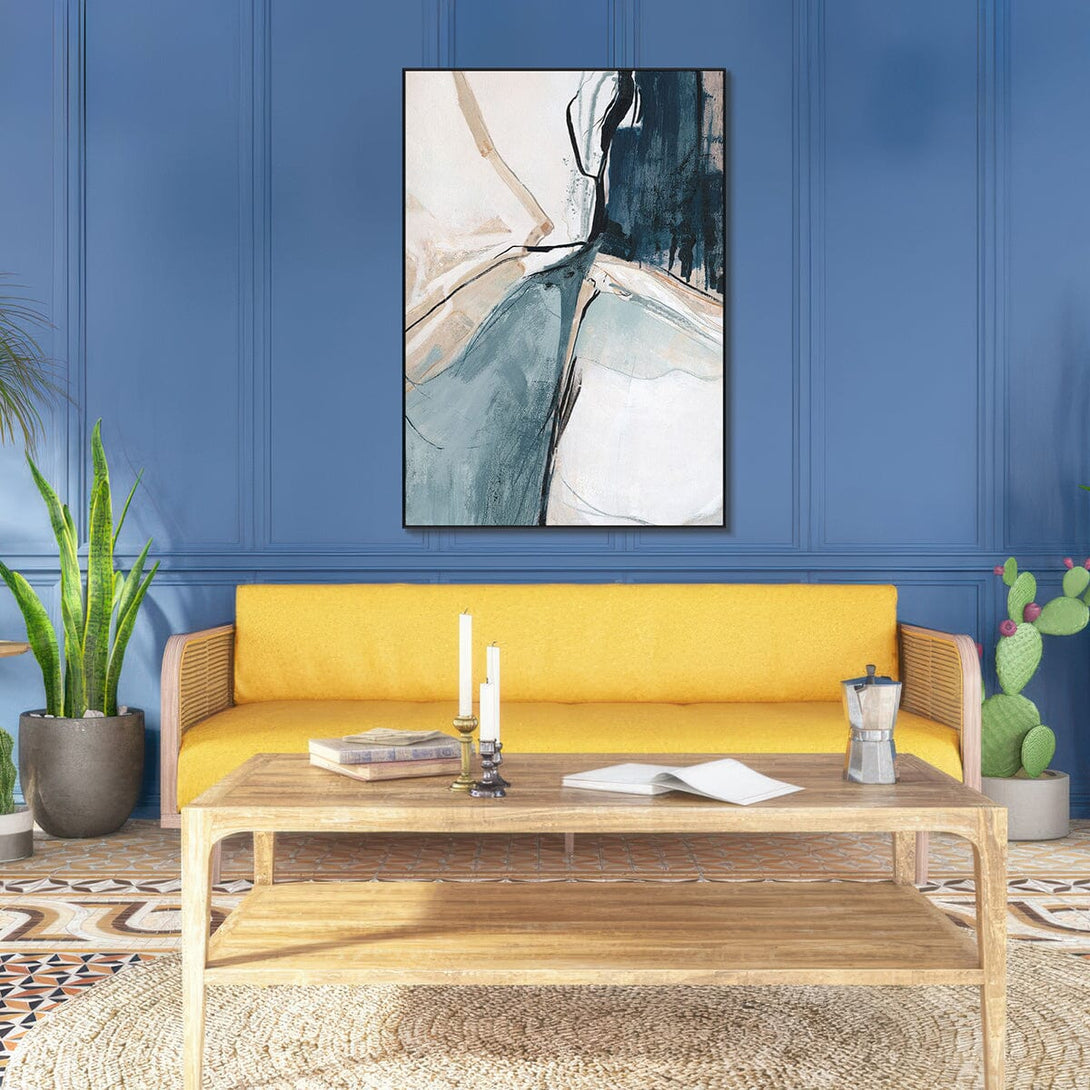 Split Motion – Blue Black Abstract Painting #L5511=CDK6193 Painting artwepaint 