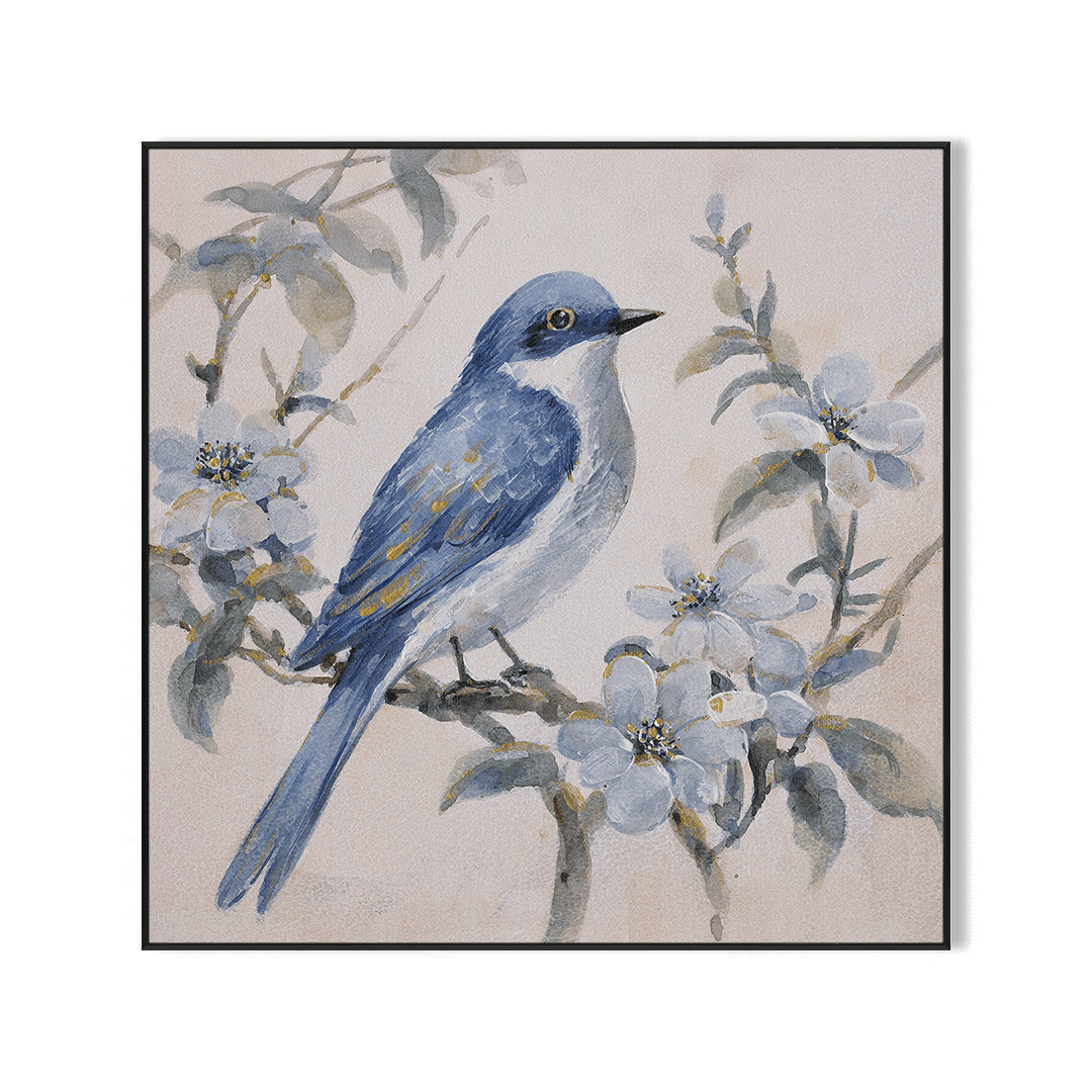 Spring Branch View - Bluebird Floral Painting#M3614 Painting artwepaint 