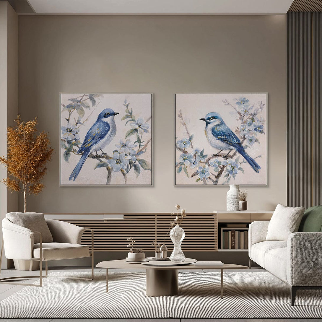 Spring Branch View - Bluebird Floral Painting#M3614 Painting artwepaint 