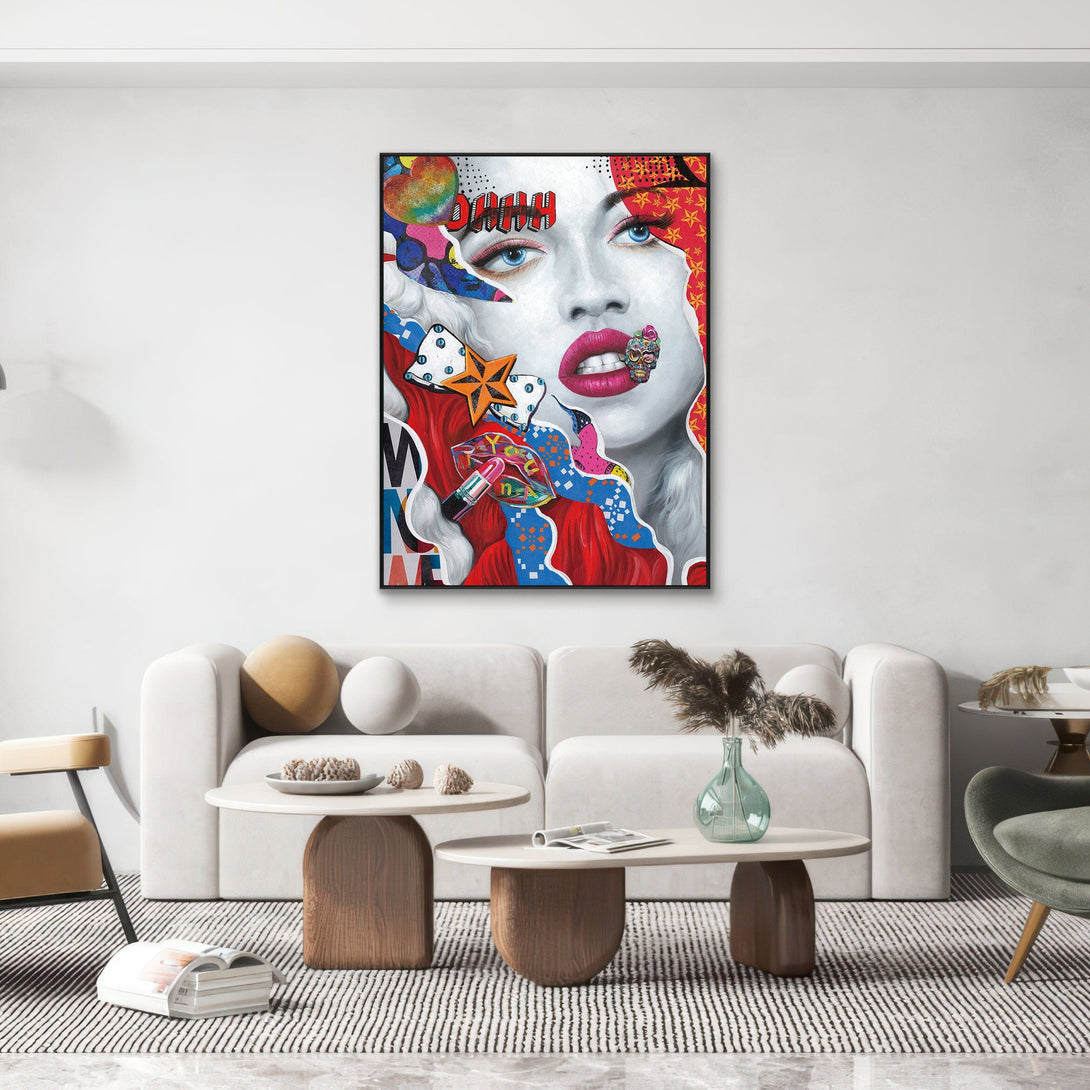 Starlit Muse Glitter Abstract Painting #I2505 Painting artwepaint 