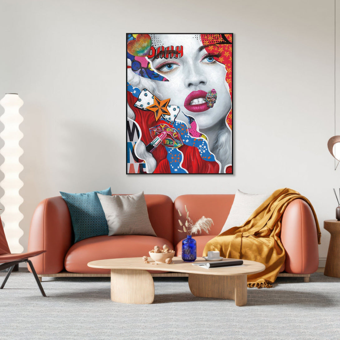 Starlit Muse Glitter Abstract Painting #I2505 Painting artwepaint 