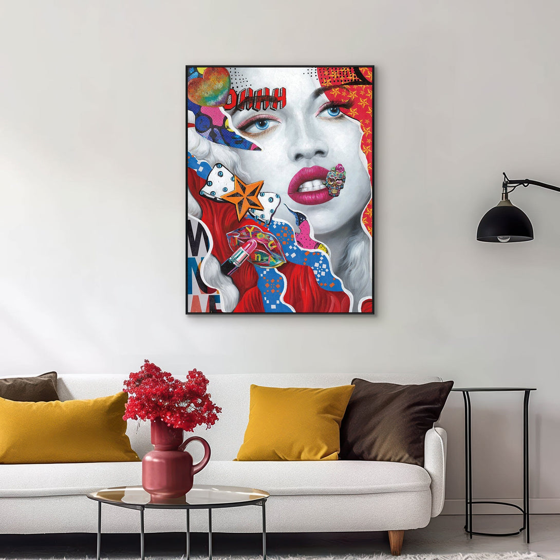 Starlit Muse Glitter Abstract Painting #I2505 Painting artwepaint 