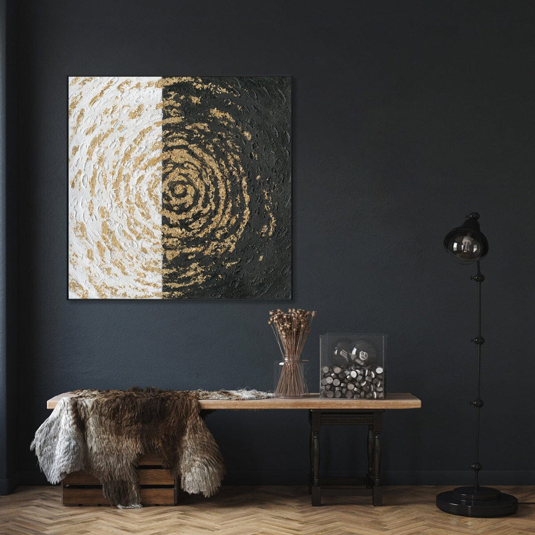 Starlit Surge - Silver Grey Abstract Painting #J5106 Painting artwepaint 