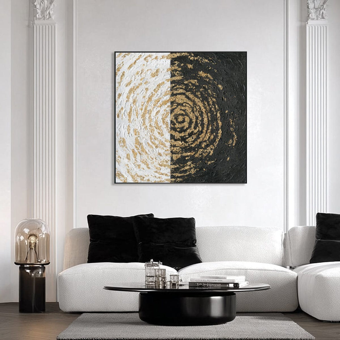 Starlit Surge - Silver Grey Abstract Painting #J5106 Painting artwepaint 