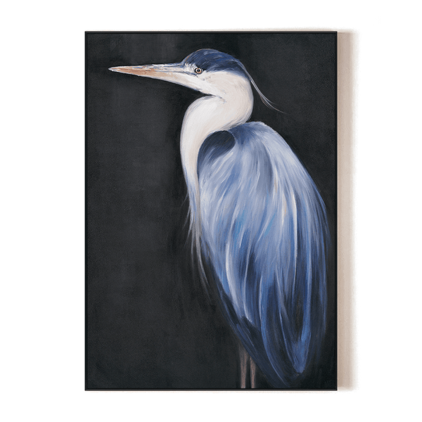 Still Water Blue - Heron Realism Painting #M4573 Painting artwepaint 