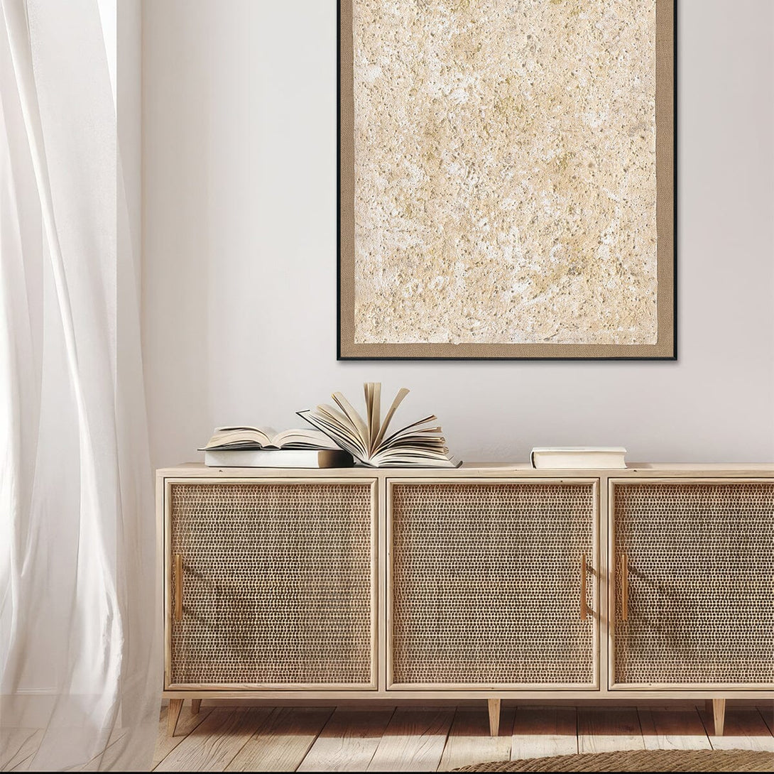 Stone Aura - Golden Natural Texture Abstract #J4109 Painting artwepaint 