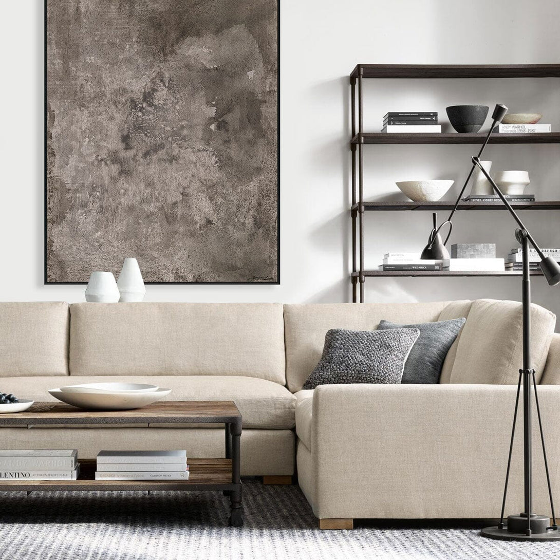 Stone Grey - Abstract Cement Texture Painting #M8147 Painting artwepaint 