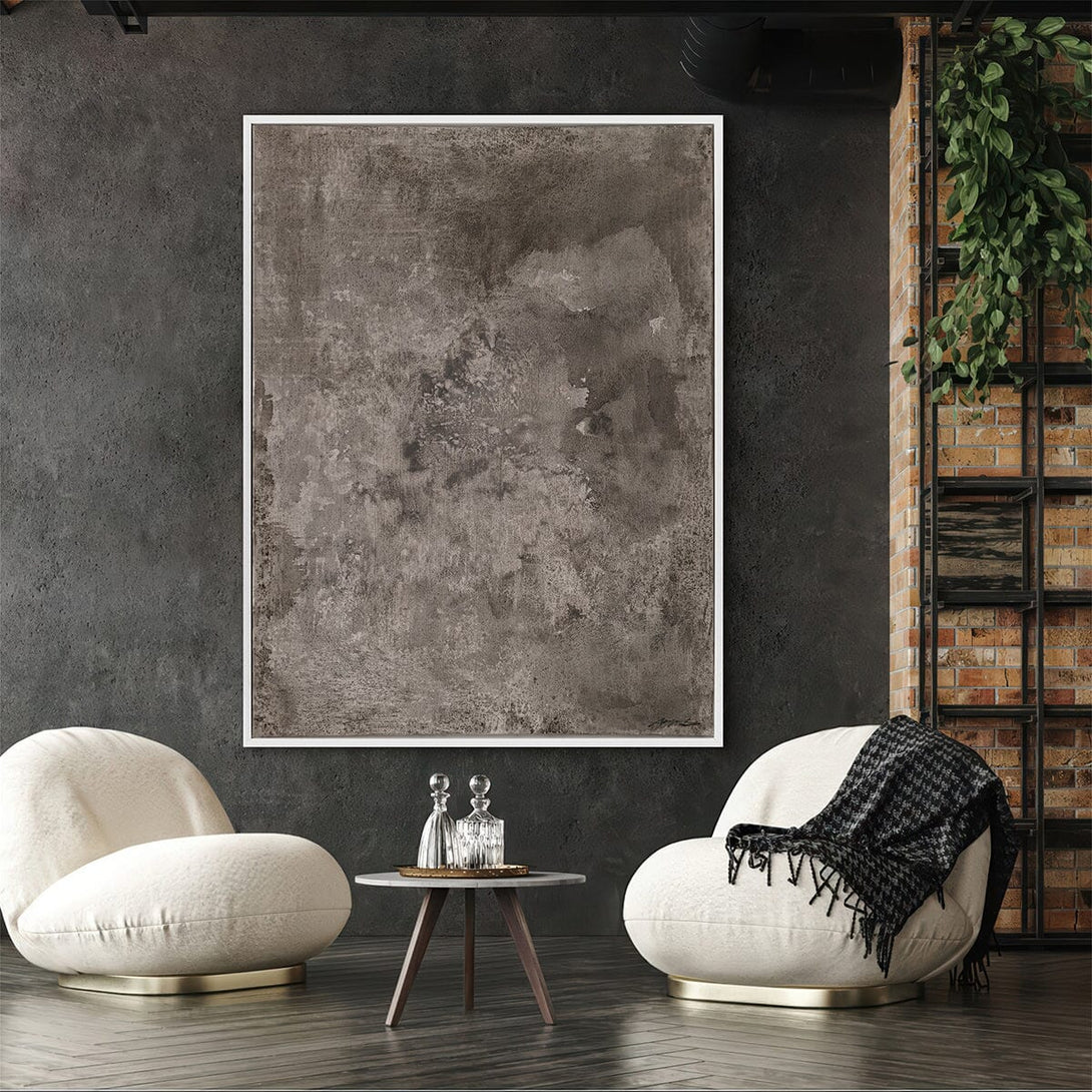 Stone Grey - Abstract Cement Texture Painting #M8147 Painting artwepaint 
