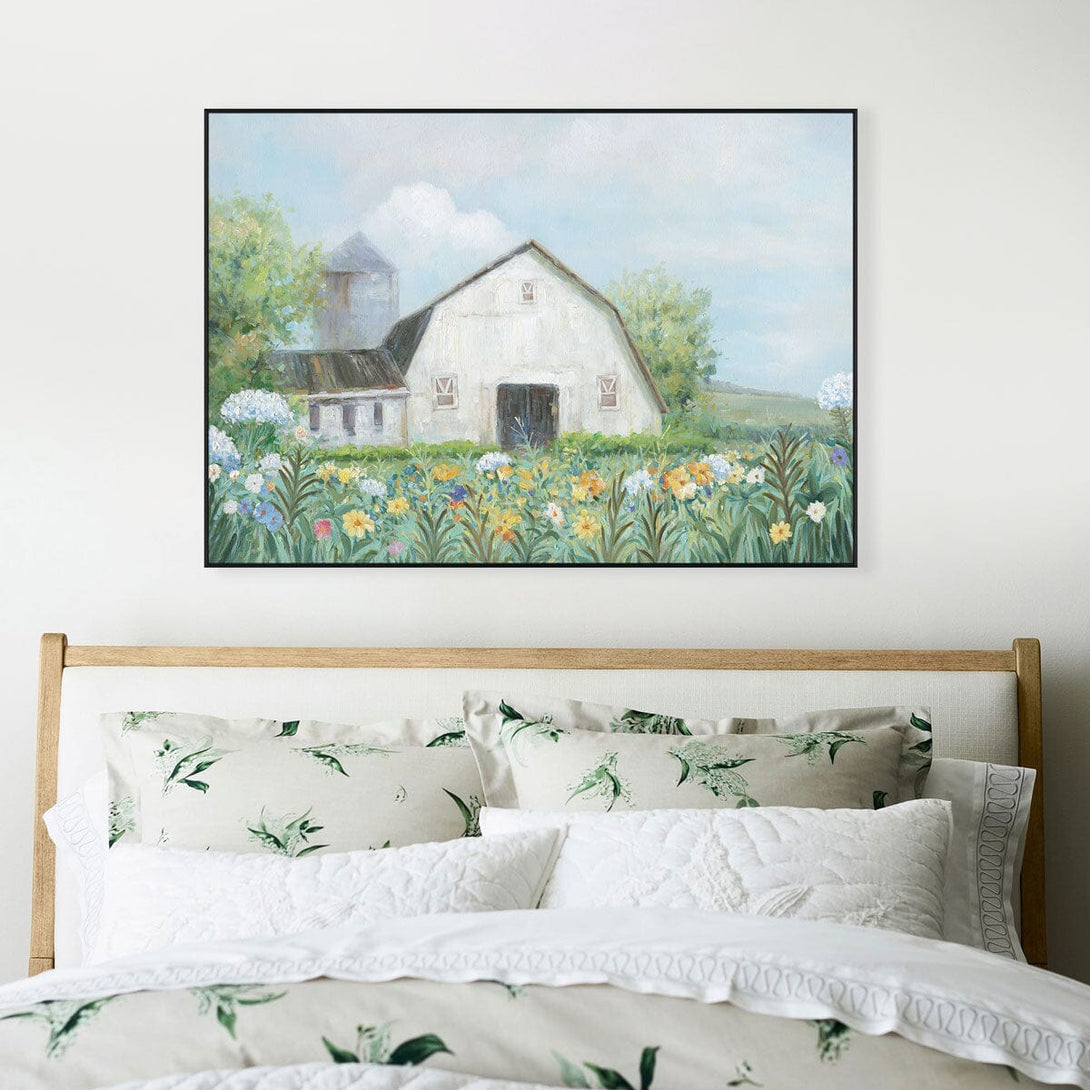 Summer Bloom – Farmhouse Landscape#L4516 Painting artwepaint 
