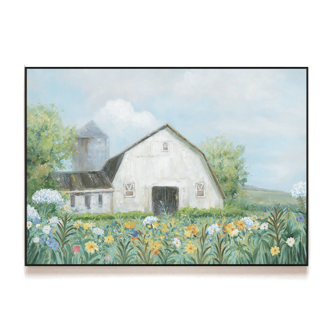 Summer Bloom – Farmhouse Landscape#L4516 Painting artwepaint 