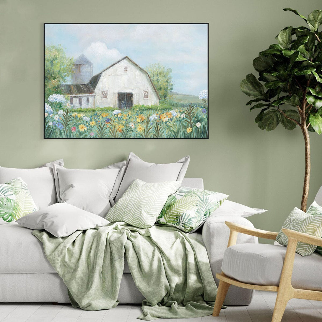 Summer Bloom – Farmhouse Landscape#L4516 Painting artwepaint 