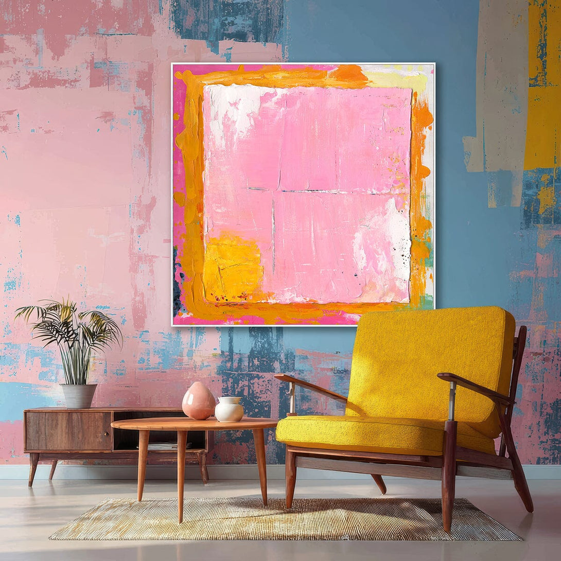 Sunset Glow-Pink & Orange Abstract Painting #P2675 Painting artwepaint 