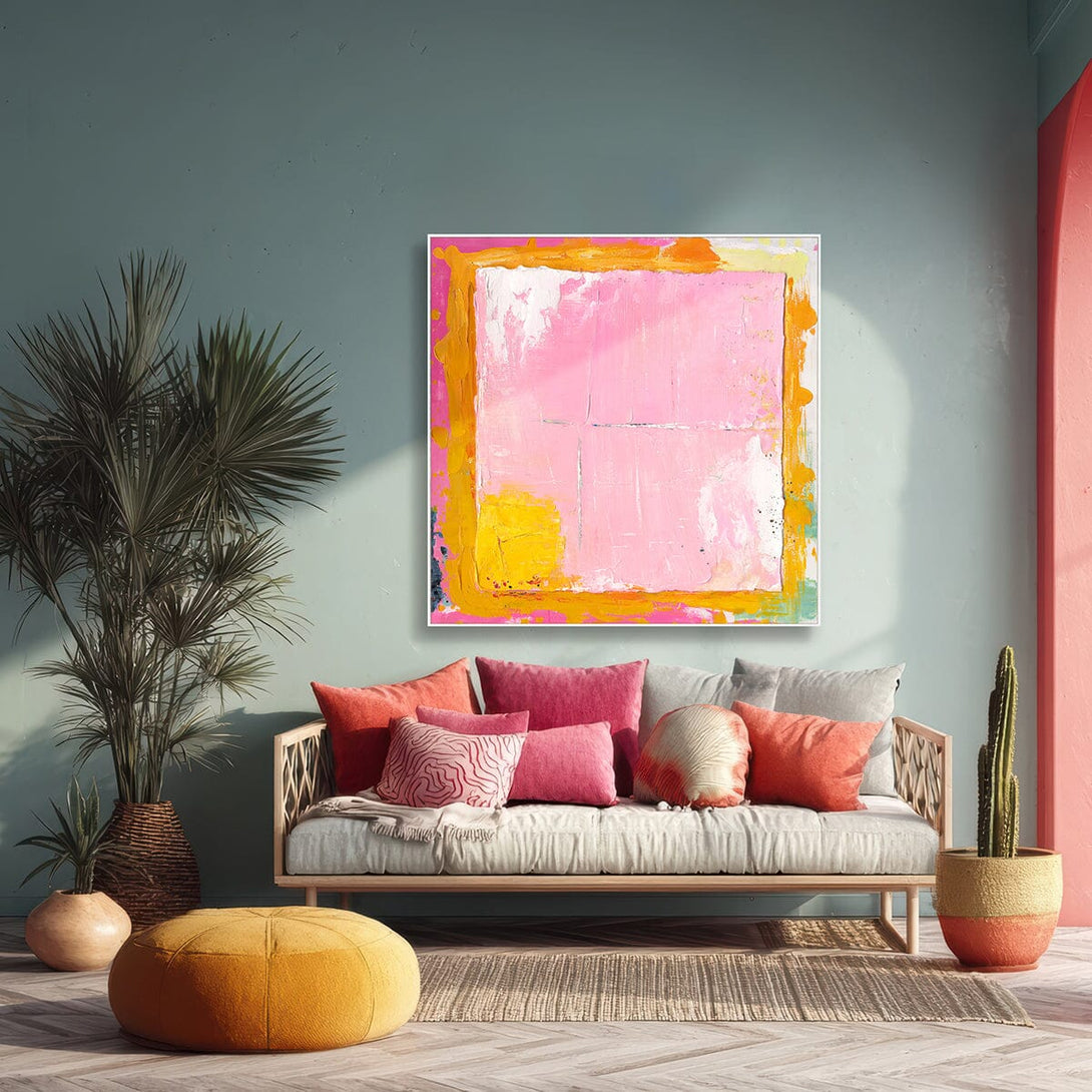 Sunset Glow-Pink & Orange Abstract Painting #P2675 Painting artwepaint 