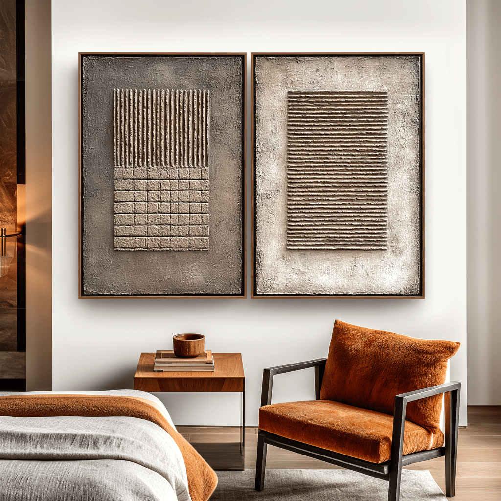 Textural Balance – Wabi-Sabi Relief Set #awp80 Painting artwepaint 