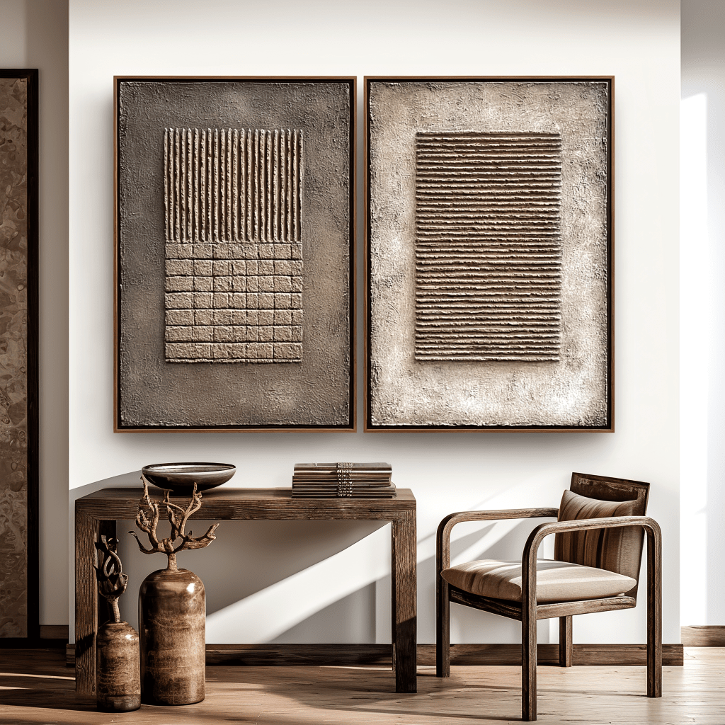 Textural Balance – Wabi-Sabi Relief Set #awp80 Painting artwepaint 