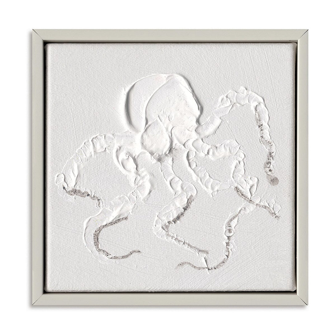 Textured Octopus - White Relief Art#M5959 Painting artwepaint 