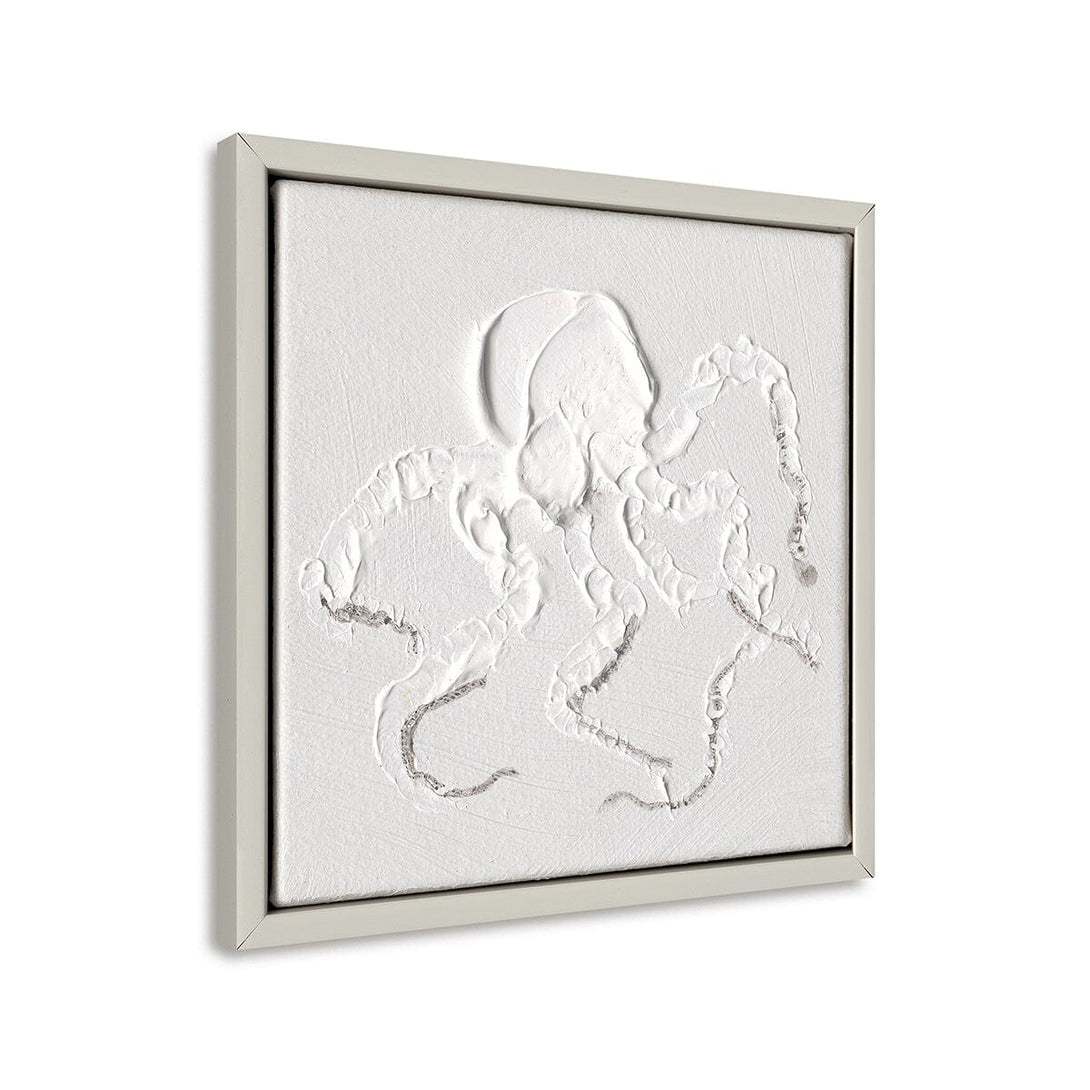 Textured Octopus - White Relief Art#M5959 Painting artwepaint 
