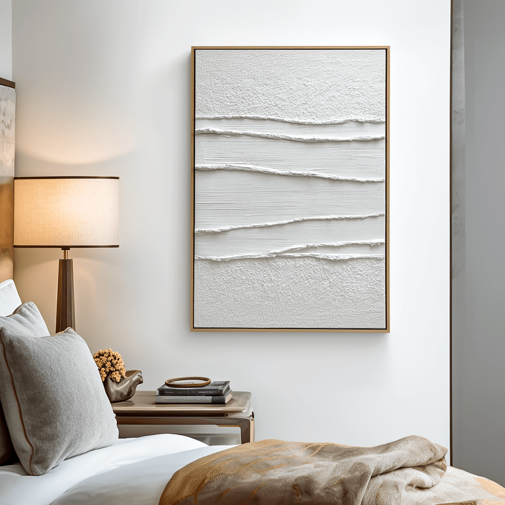 Tide Lines White Textured Painting #awp96 Painting artwepaint 