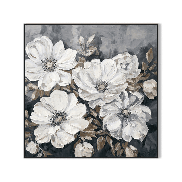 Timeless Elegance-White Flower Abstract #P3501 Painting artwepaint 
