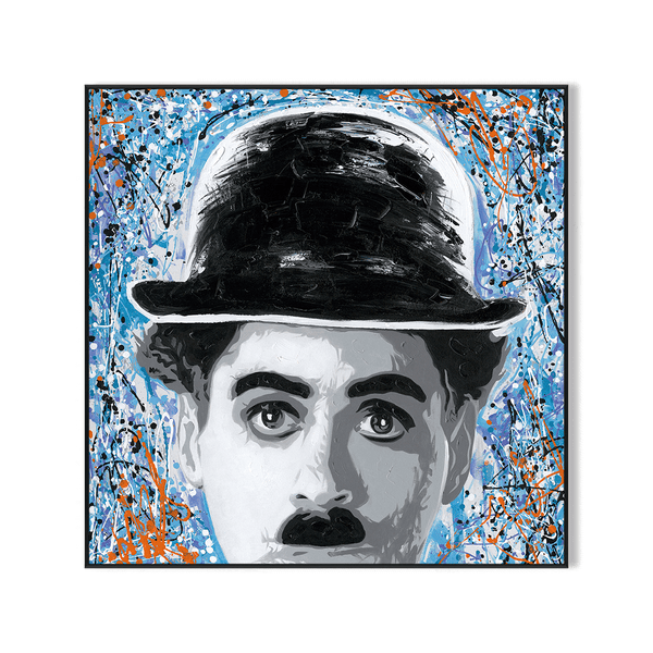 Timeless Humor – Chaplin Graffiti Portrait #J2579 Painting artwepaint 