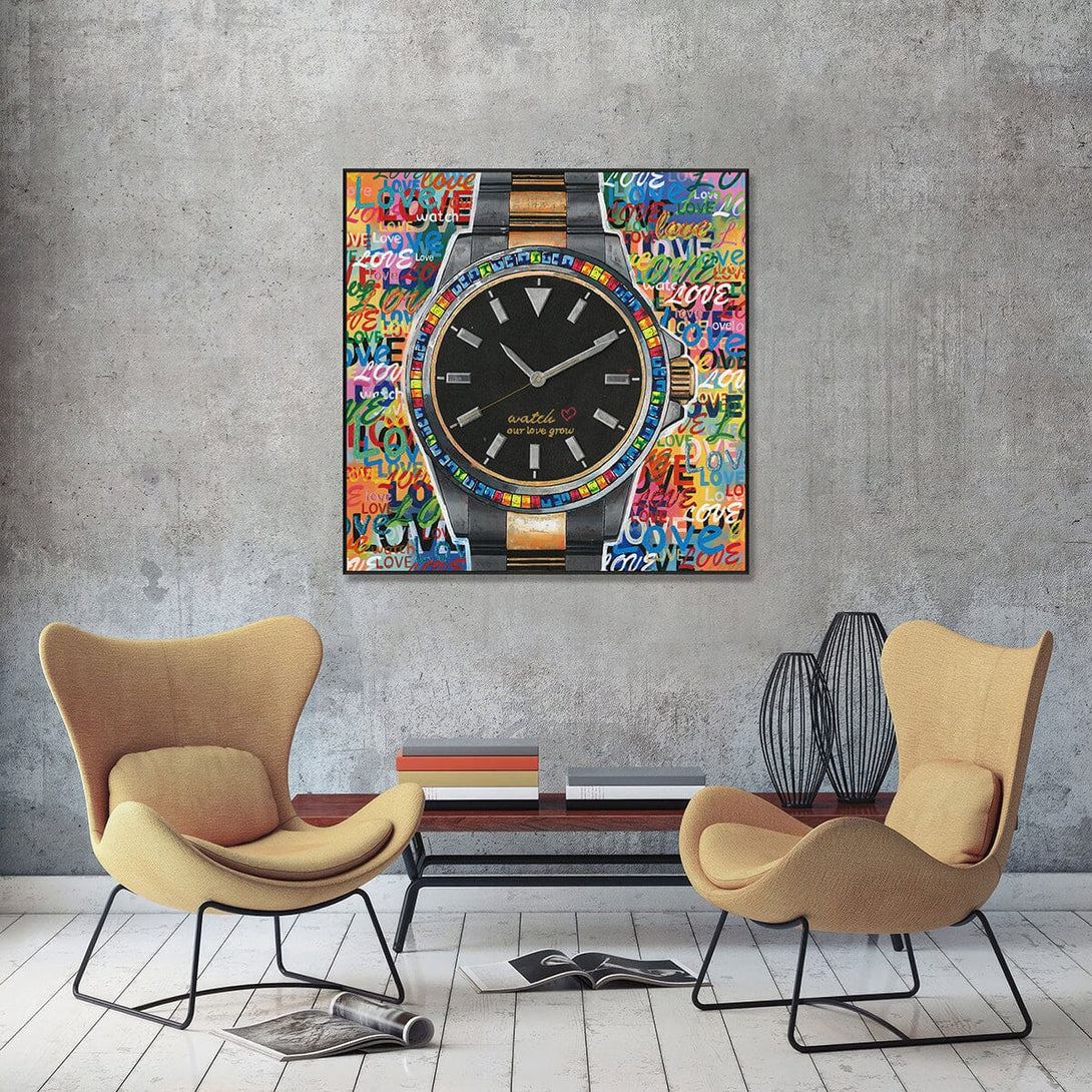 Timeless Love – Rainbow Watch Pop Art #I1700 Painting artwepaint 