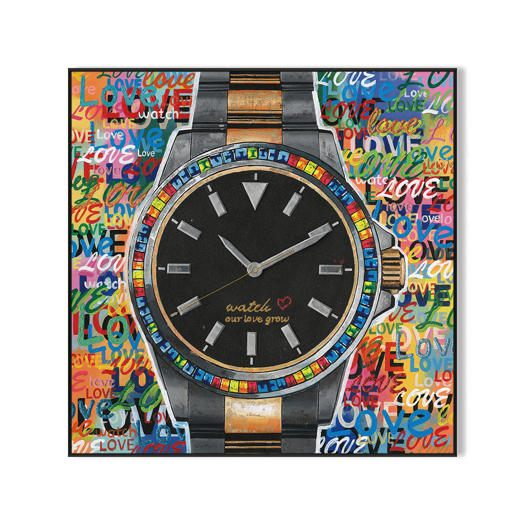 Timeless Love – Rainbow Watch Pop Art #I1700 Painting artwepaint 