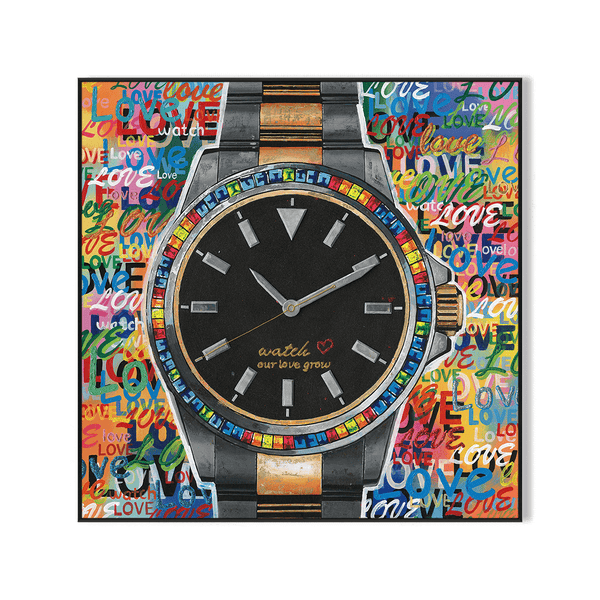 Timeless Love – Rainbow Watch Pop Art #I1700 Painting artwepaint 