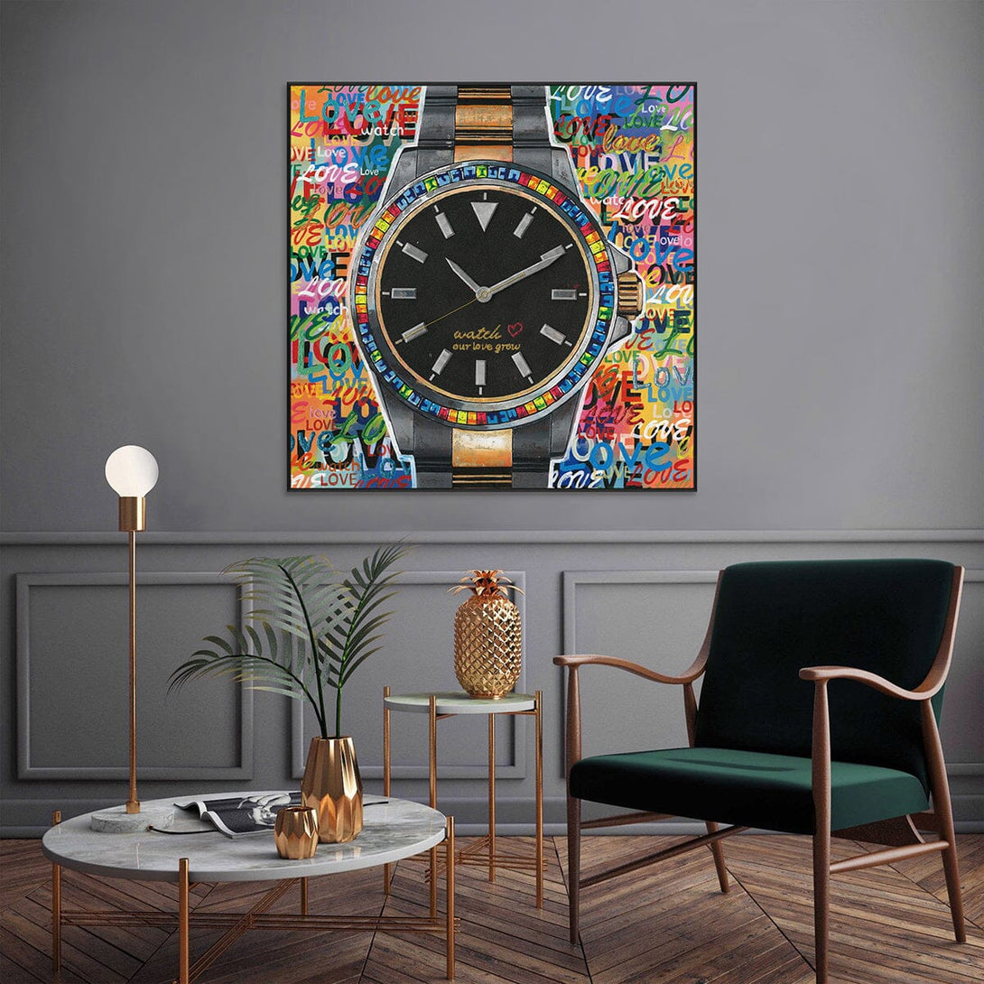 Timeless Love – Rainbow Watch Pop Art #I1700 Painting artwepaint 