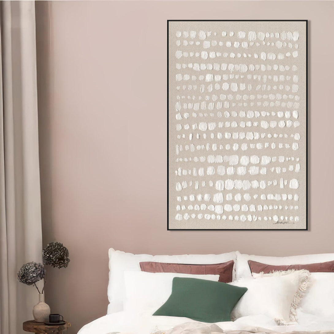Tranquil Beige Dots - Modern Minimalist Abstract #M8139 Painting artwepaint 