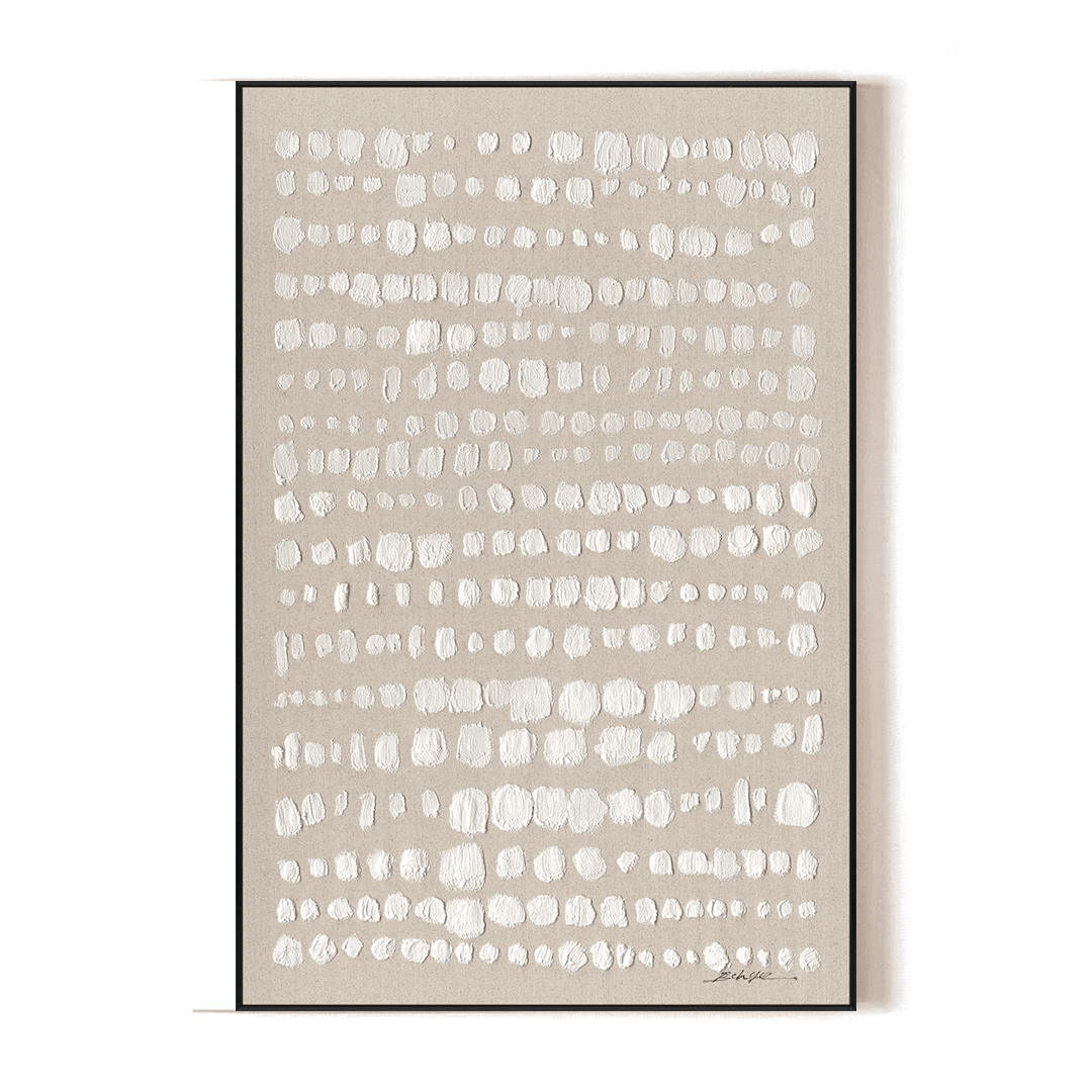 Tranquil Beige Dots - Modern Minimalist Abstract #M8139 Painting artwepaint 