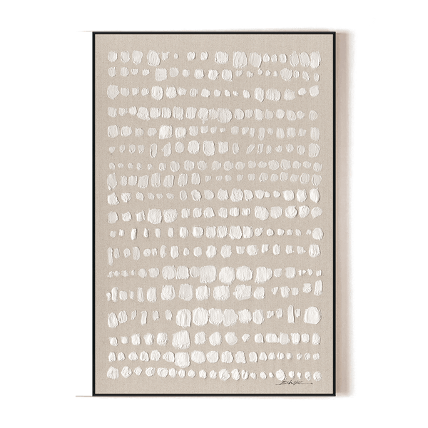 Tranquil Beige Dots - Modern Minimalist Abstract #M8139 Painting artwepaint 