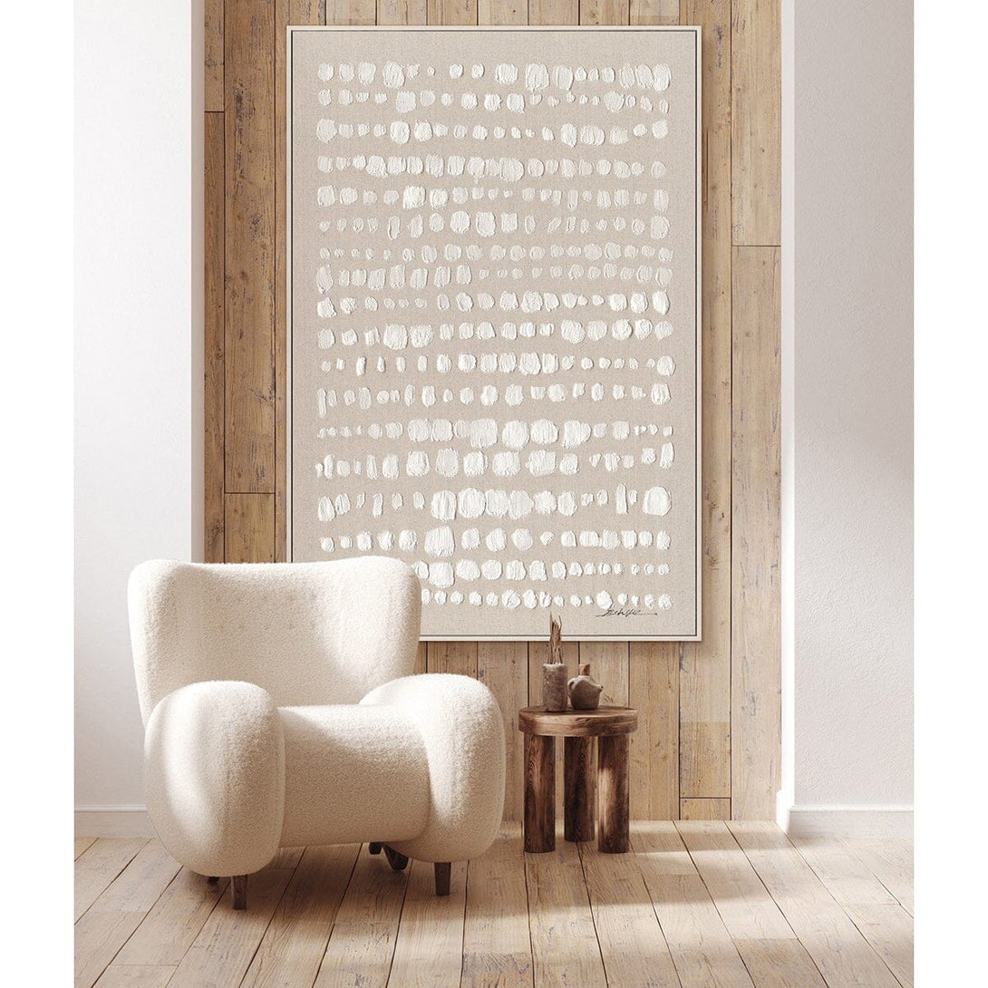 Tranquil Beige Dots - Modern Minimalist Abstract #M8139 Painting artwepaint 