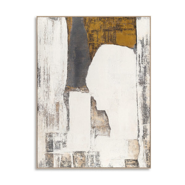 Twilight Gold & Grey - Geometric Abstract Painting #P4758 Painting artwepaint 