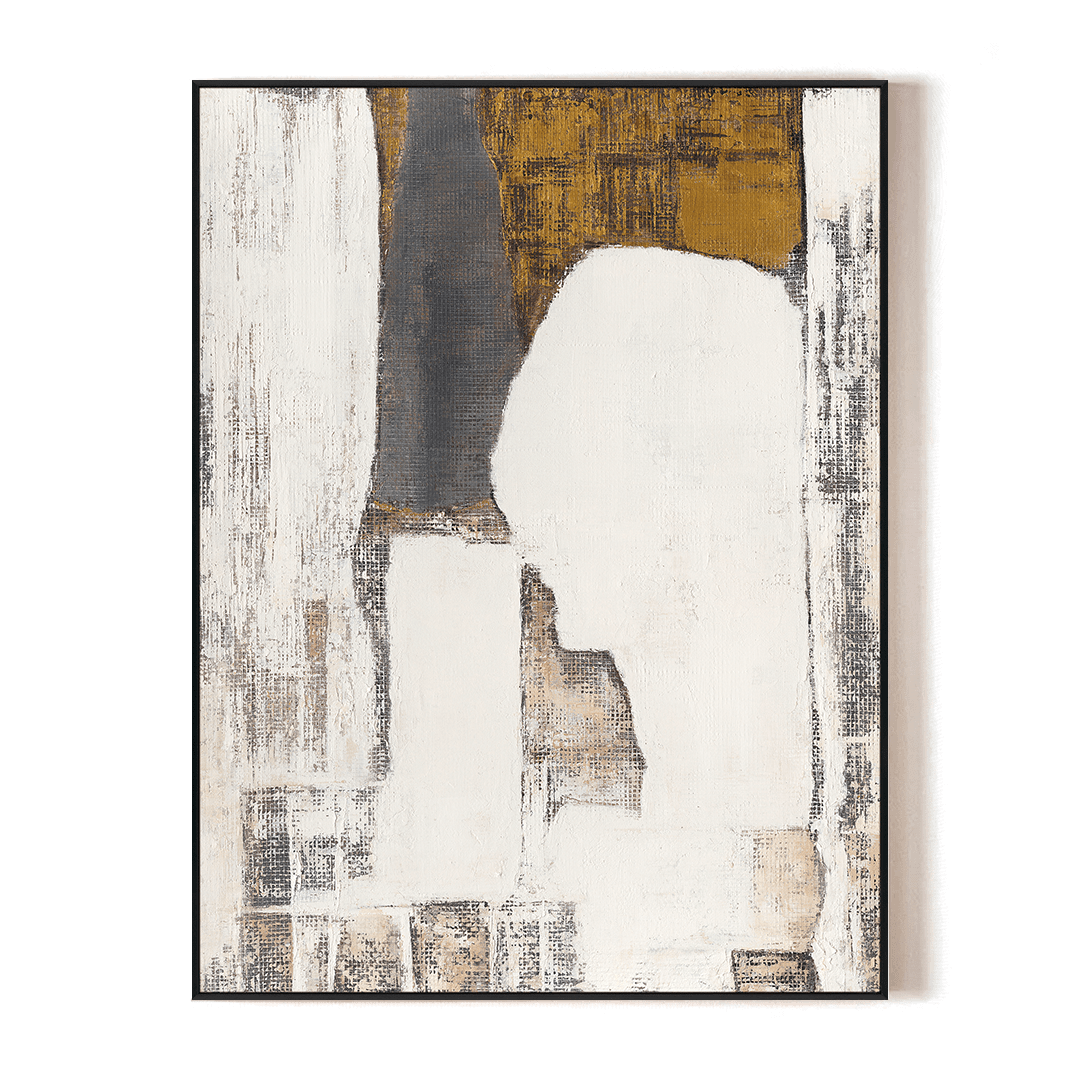 Twilight Gold & Grey - Geometric Abstract Painting #P4758 Painting artwepaint 