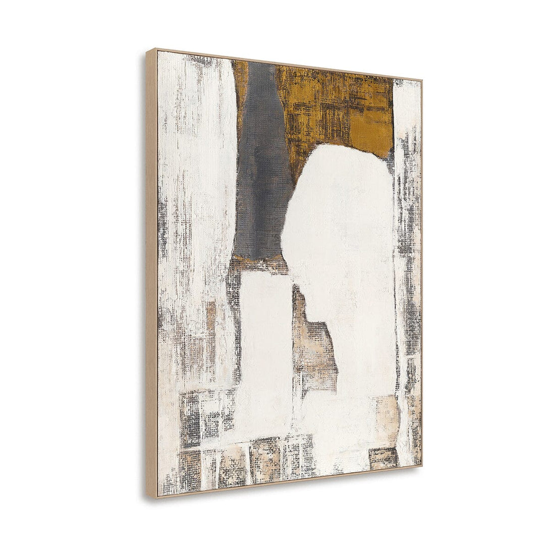 Twilight Gold & Grey - Geometric Abstract Painting #P4758 Painting artwepaint 