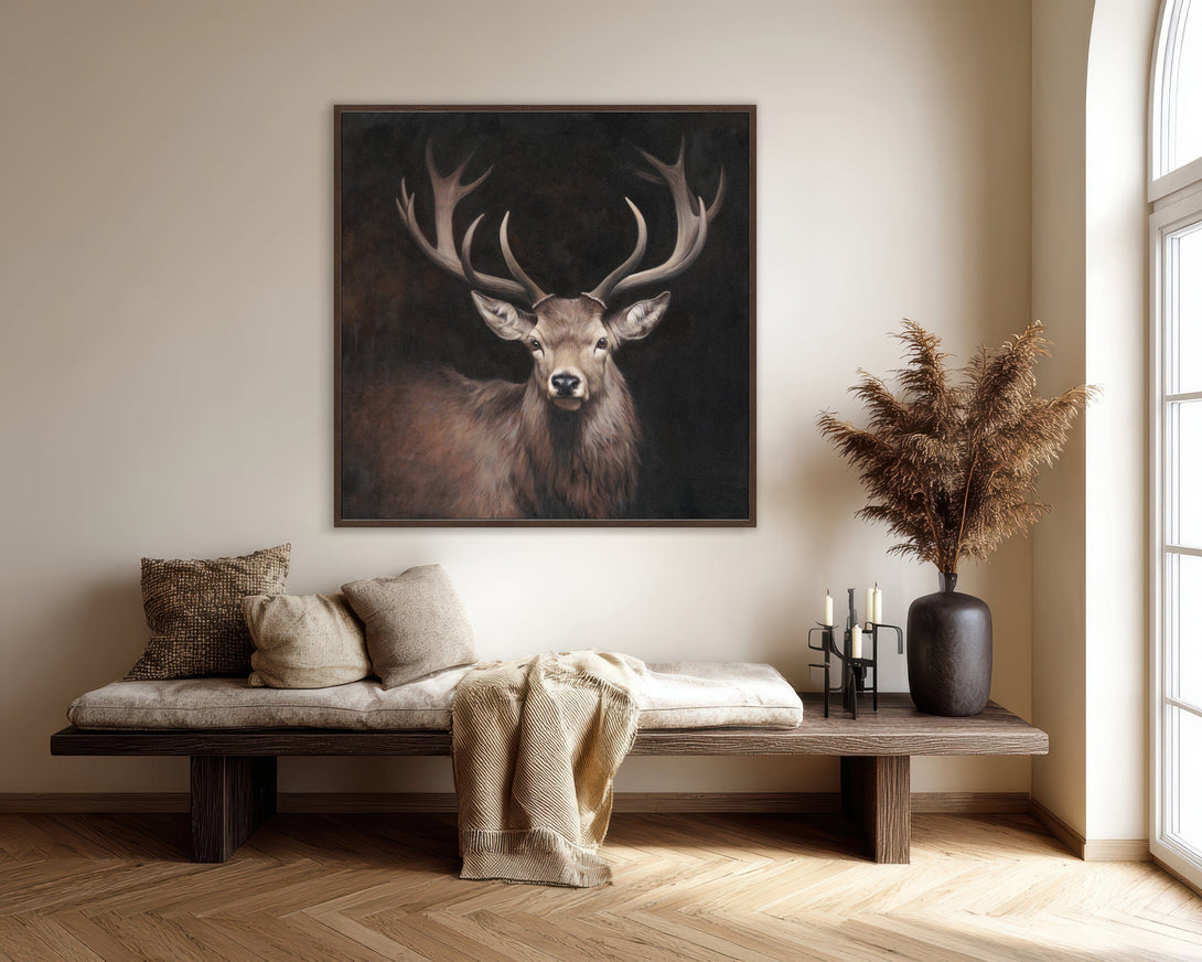 Twilight Stag - Realistic Wildlife Portrait#M4775 Painting artwepaint 