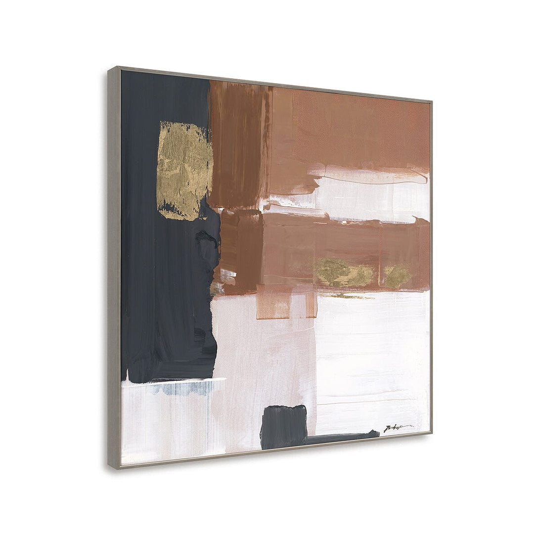 Urban Brown & Gold - Color Block Abstract Painting #P5537 Painting artwepaint 