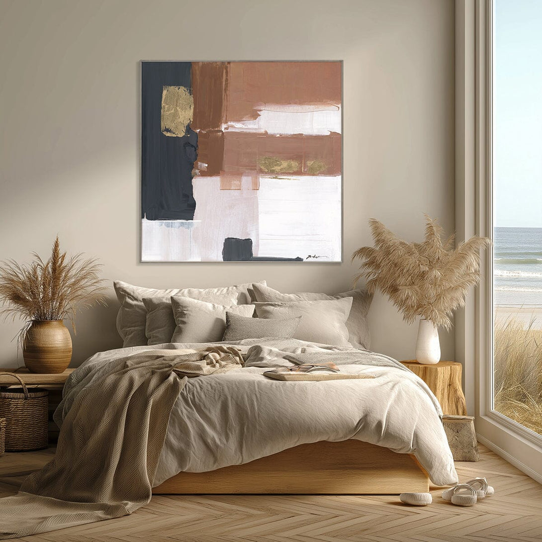 Urban Brown & Gold - Color Block Abstract Painting #P5537 Painting artwepaint 