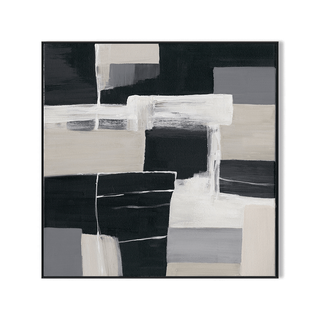 Urban Cross - Black and White Abstract Painting #M4701 Painting artwepaint 