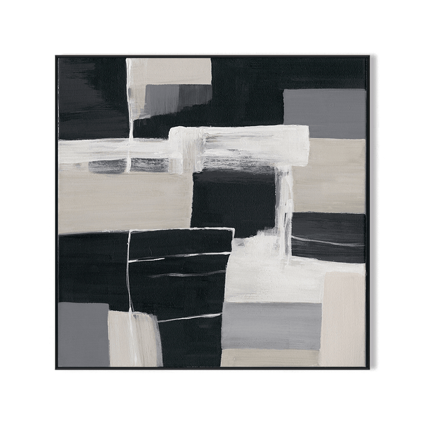 Urban Cross - Black and White Abstract Painting #M4701 Painting artwepaint 