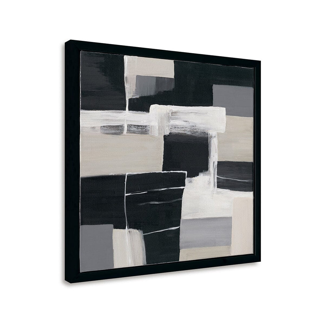 Urban Cross - Black and White Abstract Painting #M4701 Painting artwepaint 
